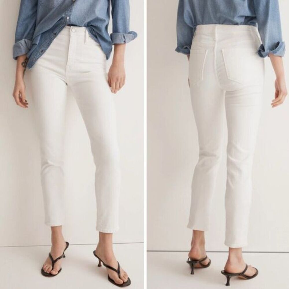 Madewell Stovepipe Jeans in Pure White, 26‎